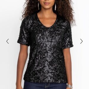 Johnny Was BRADLEY SEQUIN BLOUSE